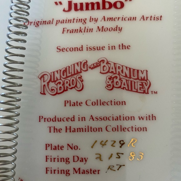 Hamilton Collection Plate, Jumbo 1983 - Picture 4 of 11